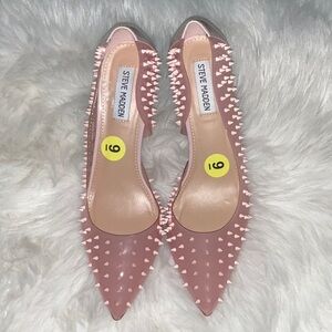 Steve Madden Pink Tolima Spiked Pump